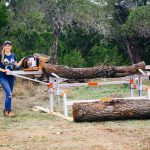 April is excited about her chain sawmill and sees great advantages of a portable sawmill.